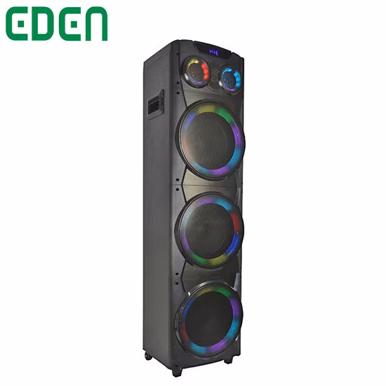 新しい卸売 3*10 インチ木箱 DJ ポータブルハイパワーカラオケワイヤレス PA パーティーアクティブ大声オーディオスピーカーサウンドボックス